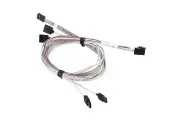 Supermicro Cable CBL-SAST-0556 MiniSAS HD to 4 SATA 90/90/75/75/75cm w/ Sideband