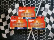 Gillette Fusion 5 Razor 3 X 12 Cartridges Genuine-Made In Germany "As Pictured"
