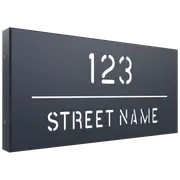 ProtectorAl 580 x 280mm Deep Ocean Aluminium Cut Through Custom House Box Sign