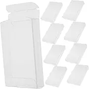 PartyKindom 10pcs Tape Storage Box Tape Storage Bins with Lids Boxes Clear Audio Cassette Case Clear Plastic Cassette Case PVC Transparent