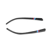 2Pack Carbon Fiber Side Mirror Stripe Trim Deco For BMW F30/34/35 2013-2018 E