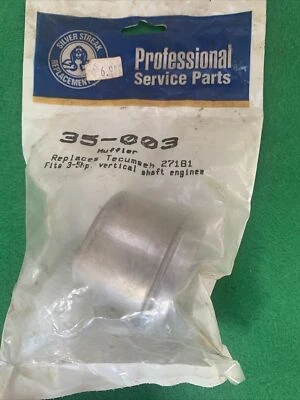 Muffler for 3-5 hp vertical shaft engines replaced tucumseh 27181