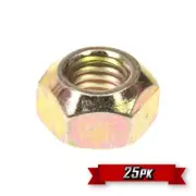 Prevailing Torque Lock Nut, 5/16"-24 Thread, Yellow Zinc, GR.C {25pk}