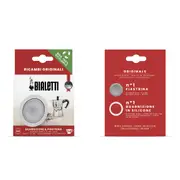 Bialetti Silicone Ring Gasket + Filter Plate For Aluminium Coffee Percolator