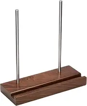 Wood Record Album Stand,Musical Records Holder - Solid Wood Collection Rack Desktop Decorative Stand For Record Player Accessories