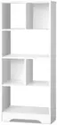 Bookshelf, 4 Tier Corner Wall Shelves Display Bookcase Bookshelves Cube Storage