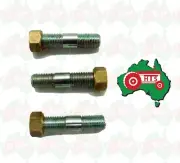 3x Exhaust Manifold Stud & Nut Fits for Massey Ferguson 175 178 184 194 194C 20