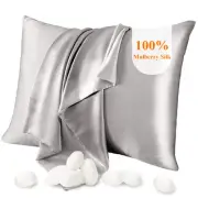 100% Mulberry Silk Pillow Cases Silk Pillowcase for Hair and Skin Both Side R...