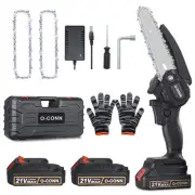 Mini Chainsaw, O-CONN Cordless 6 Inch Handheld Portable Electric Chainsaw wit...