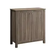 Coaster Farmhouse Wood Rectangular Shoe Rack with 4-Shelf in Taupe