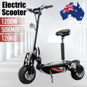 1000W/1200W 50KM/H Adult Electric Scooter Motor e Scooter Foldable Bike w/ Seat