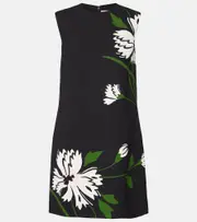 [Veronica Beard] Veronica Beard Cromwell floral shift dress AU 8 black
