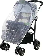 Generic White Encryption Net Carrier for Swimming Pool Skimmer Net Nappies Pram Outdoor Foldable Gnat Stroller Net