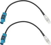 2pcs Antenna Adapter Fakra Plug Male to FME Socket Female Vehicle Aerial Antenna Coaxial Adapter RG178 Cable GPS Antenni Adapter Cable GPS Navigation FM AM Radio