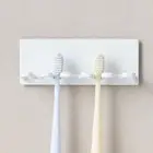 Self-adhesive Toothpaste Holders Toilet Hanger Shelf Bathroom Storage