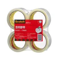 在飛比找蝦皮商城優惠-3M Scotch 透明封箱膠帶48mm X 70M (4個