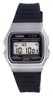 Casio Digital Alarm Chronograph Backlight Stopwatch Quartz F-91WM-1B Mens Watch