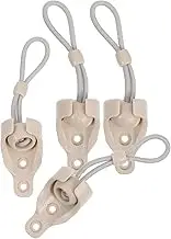 SHINEOFI 4Set Bungee Cords with Balls for Window Shade Pulls Outdoor Roller Blind Replacement Parts Wind Resistant Tiedown for Sun Shades Quick Installation Chic