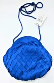 NWT Claudia Barnes Blue Fish Scale Pattern Cloth Shoulder/Crossbody Bag