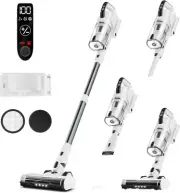 Cordless Vacuum Cleaner, 45KPA 60 Mins Runtime Fast Charging Self-Standing Touch