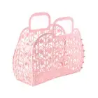 Bathroom Hollow Washing Storage Basket Removable Shower Basket Plastic Bath6018