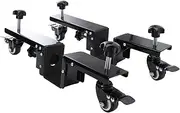 2PCS Door Installation Kit, Smooth Rolling Heavy Duty Door Board Dolly Steel Door Dolly Installation Tool with Swivel Wheels for Commercial Residential Use
