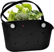 [Generic] Small Rubber Tote Bag - Small Tote Waterproof Travel Bag,Sandproof & Washable, Portable Travel Accessories for Men & Women