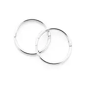 Sterling Silver 12mm Medium Polished Sleepers
