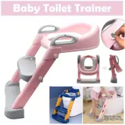 Toilet Seat Training Step Stool Potty Trainer Safety Ladder For Children Toddler