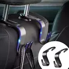 2PCS Interior Seat Back Hook Hanger Holder Bag Clothes Storage Car Accessories