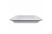 Falcon Enamel Bake Pan 37cm White and Black Rim