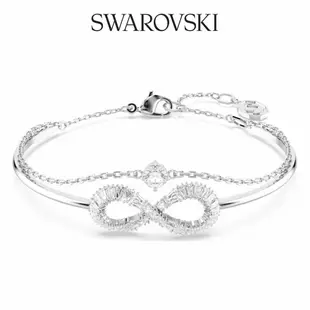 SWAROVSKI 施華洛世奇 Hyperbola 手鐲 Infinity 白色 鍍白金色