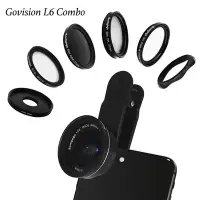 在飛比找Yahoo!奇摩拍賣優惠-Govision L6 combo 8合1廣角微距手機鏡頭組