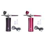 Cordless Auto Airbrush Gun Kit Fog Mist Sprayer for Model Coloring Nail Art For