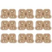 20pcs Disposable Cup Holder Tray Kraft Paper Cup Holder Coffee Carrier Handle