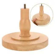 Solid Wood Model Base Mannequin Head Display Stand for Wigs Holder