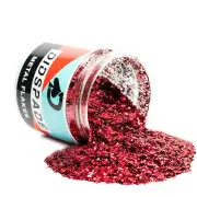 6oz Renegade Red 0.025 Red Metal Flake - Solvent Resistant Glitter