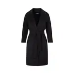 [Max Mara`S] Max Mara`S-Black Arona Wool Coat-Donna 40 IT