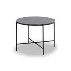 Modern Furniture JADEN Side Table Large 60cm - Black & White