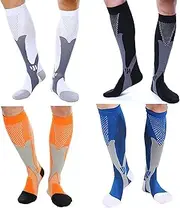 [feifanshop] Compression Stockings Class 2 Knee Socks Support Stockings Travel Stockings Knee Socks 4