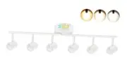 40W 6-Head LED Dimmable Track Light Kit,3000K/4000K/5000K 6 Heads | 3CCT