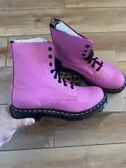 Dr. Martens Size 8 Thrift Pink 1460 Pascal Virginia Leather Boots Lace Up P11-5