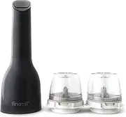 FinaMill Battery-Operated Spice Grinder & Pepper Mill - Portable Herb Grinder with Adjustable Coarseness, Ceramic Grinding Elements & 2 Quick-Change ProPlus Pods - Home Cooking & Gifting - Black