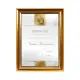 古典A4獎狀證書相框-金色(獎狀框)