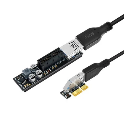 PCIE Riser Cable USB 3.0 PCI Express X1 to X1 Extension Cable Adapter Card7268