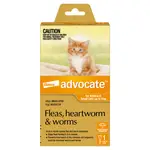 Advocate Spot-On Flea & Worm Treatment <4kg Cat 1pk