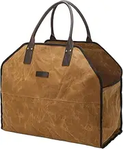 Carrier Bag for Firewood - Outdoor Firewood Tote Bag, Paraffin Canvas Logging Bag | Heavy Duty Multi Functional Log, Sturdy Moisture Carrying Pouch for Barbecues Camping Trip Holiday Picnic