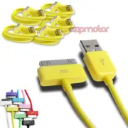 5X 6FT USB SYNC DATA POWER CHARGER CABLE APPLE NEW IPAD IPHONE IPOD TOUCH YELLOW
