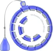 Sonkoloro Upgrade Smart Weighted Fit Hoop for Adults Weight Loss, 18 Detachable Knots, Modern Low Noise Exercise Fitness Hoop, Great for Adults Beginners