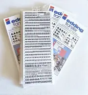 Bulk Lot Edding Lower Case & Num FUTURA 5mm 18pt Transfer ref 2523